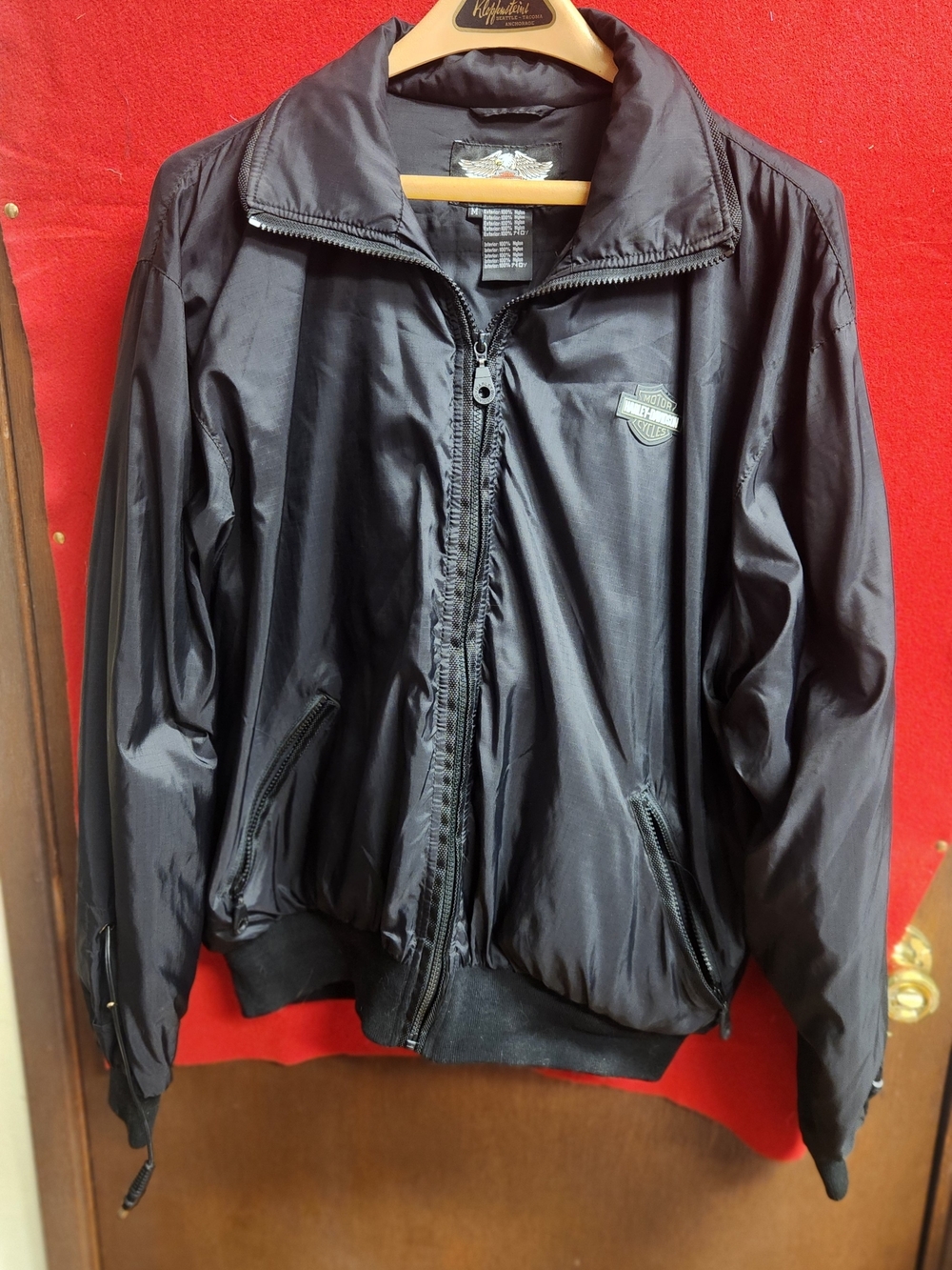 Harley-Davidson Men's Black Heated Zip-Front Jacket